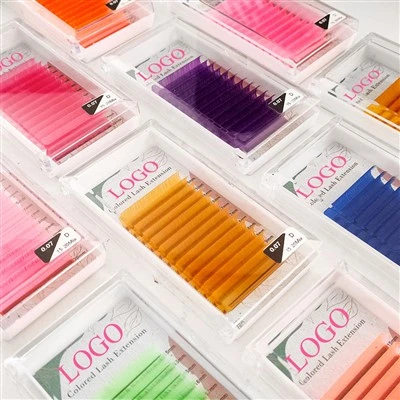Farvede Volume Lash Extensions